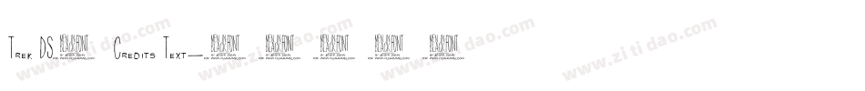 Trek DS9 Credits Text字体转换